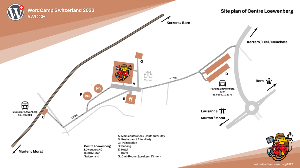 Site plan of Centre Loewenberg